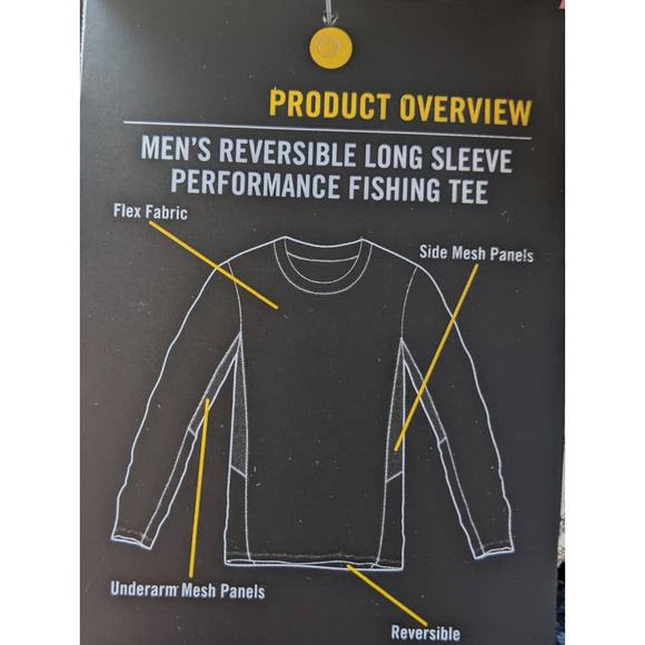 L Large Realtree Fishing Reversible UPF Scent Control Maverick Performance Tee - Picture 5 of 5